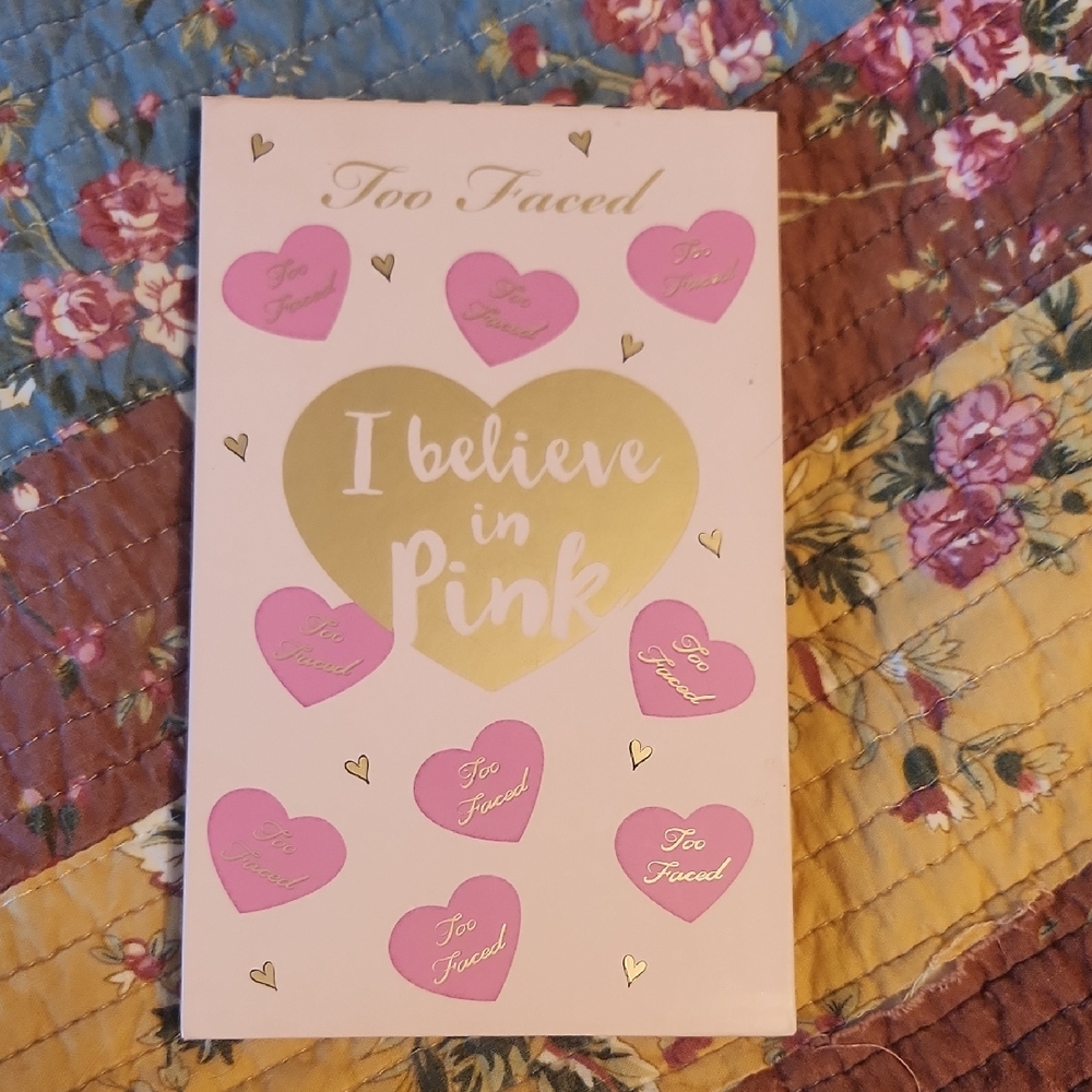 Too Faced Pink and Gold Heart Palette